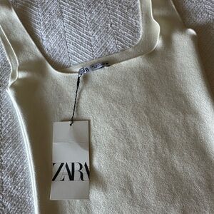 NWT Zara Cream Knit Dress